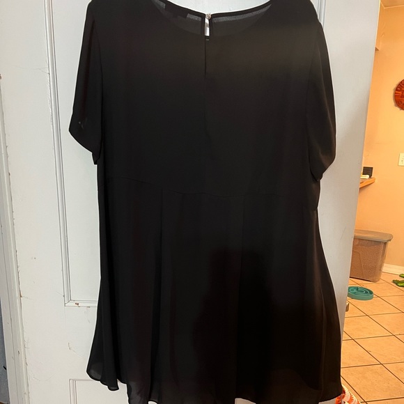 Black sheer blouse - Picture 4 of 5
